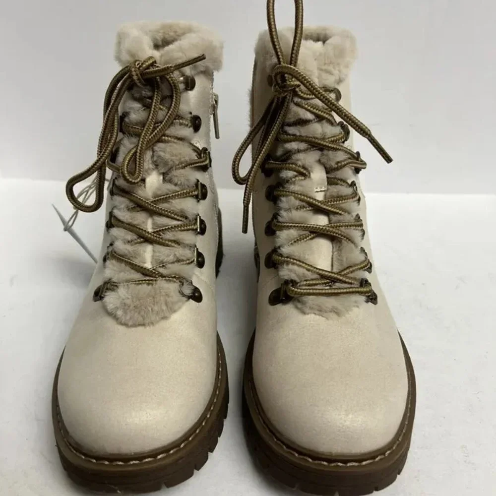 White Mountain Womens Major Way Boot White Size 7 M